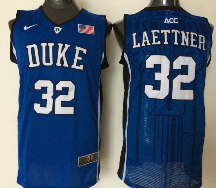 NCAA Men Duke Blue Devils #32 laettner blue.